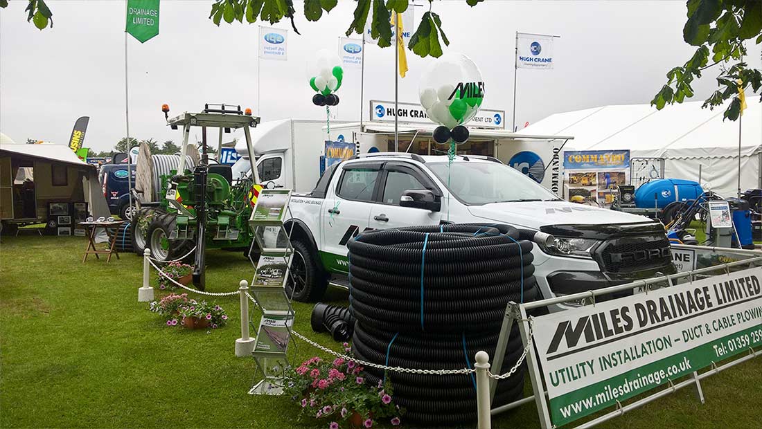 Miles Drainage at the Suffolk Show 2018, Ipswich, Suffolk